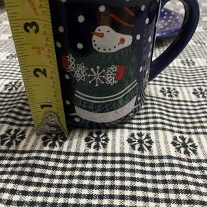 Festive Snowman Navy Mug